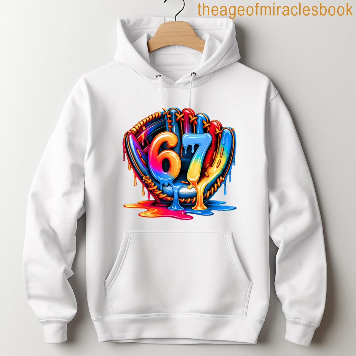 Alternative view of Baseball Drip Ice Cream 67 Baseball Lifestyle 101 T-shirt