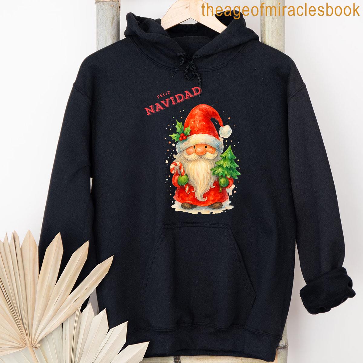 Alternative view of Womens Diseo Gnomo Navidad En Ropa Y Accesorios Premium Tri-blend T-shirt