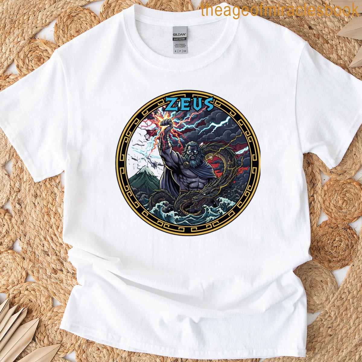 Zeus Greek Mythology Logo Design T-shirt