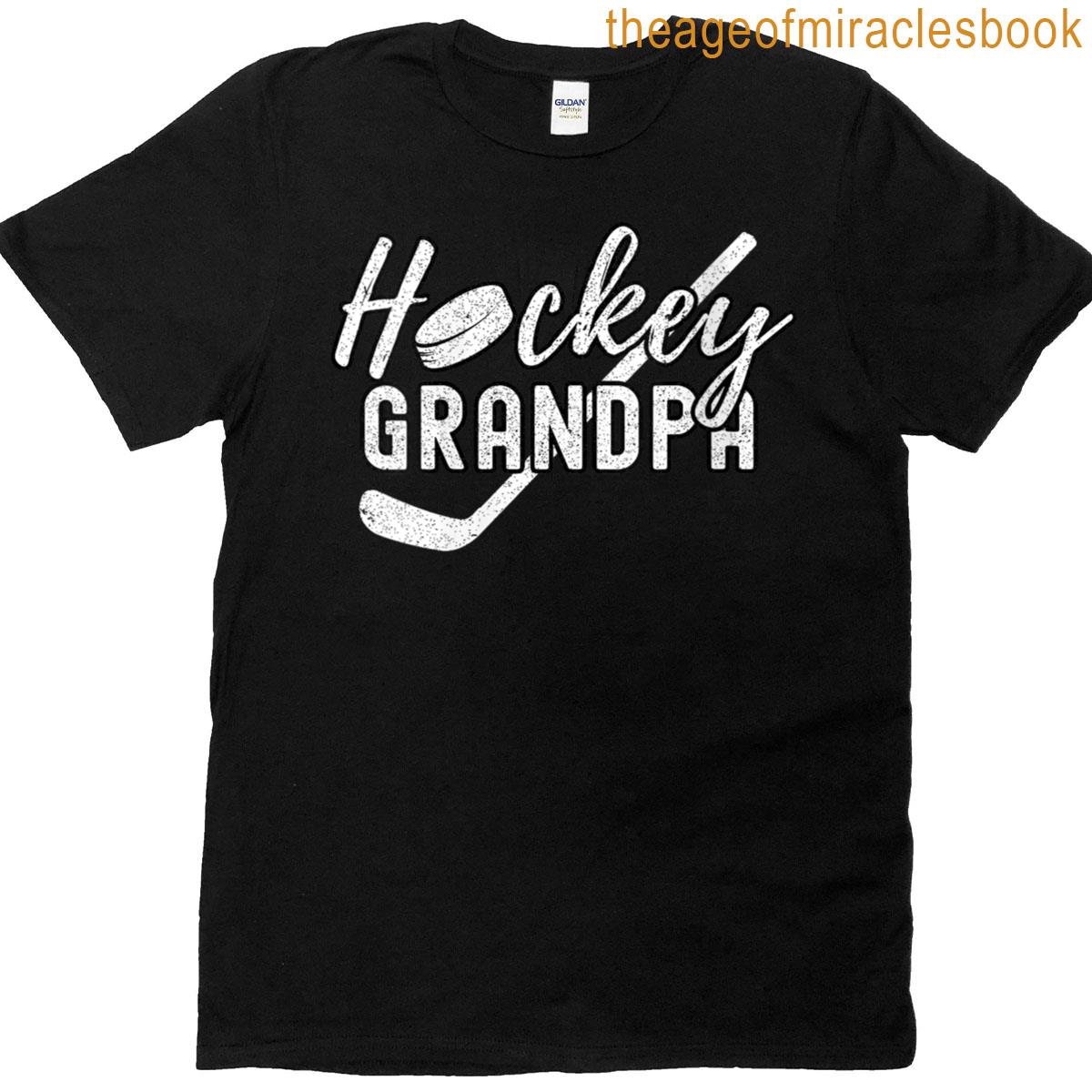 Womens Hockey Player Proud Grandpa Grandfather Goalie Soccer Sport T-shirt