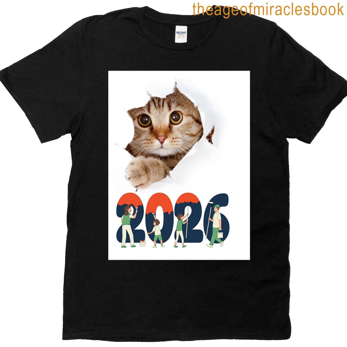 2026 Spooky Cute Cat Halloween Kawaii Kitty T-shirt