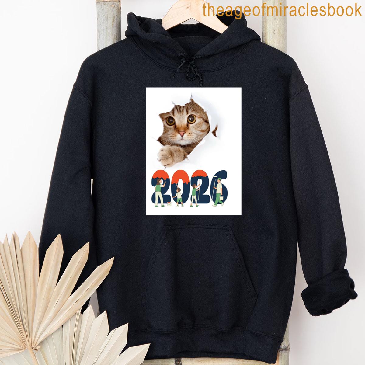 Alternative view of 2026 Spooky Cute Cat Halloween Kawaii Kitty T-shirt