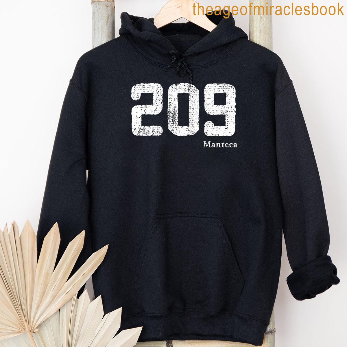 Alternative view of 209 Area Code Manteca California Premium Tri-blend T-shirt