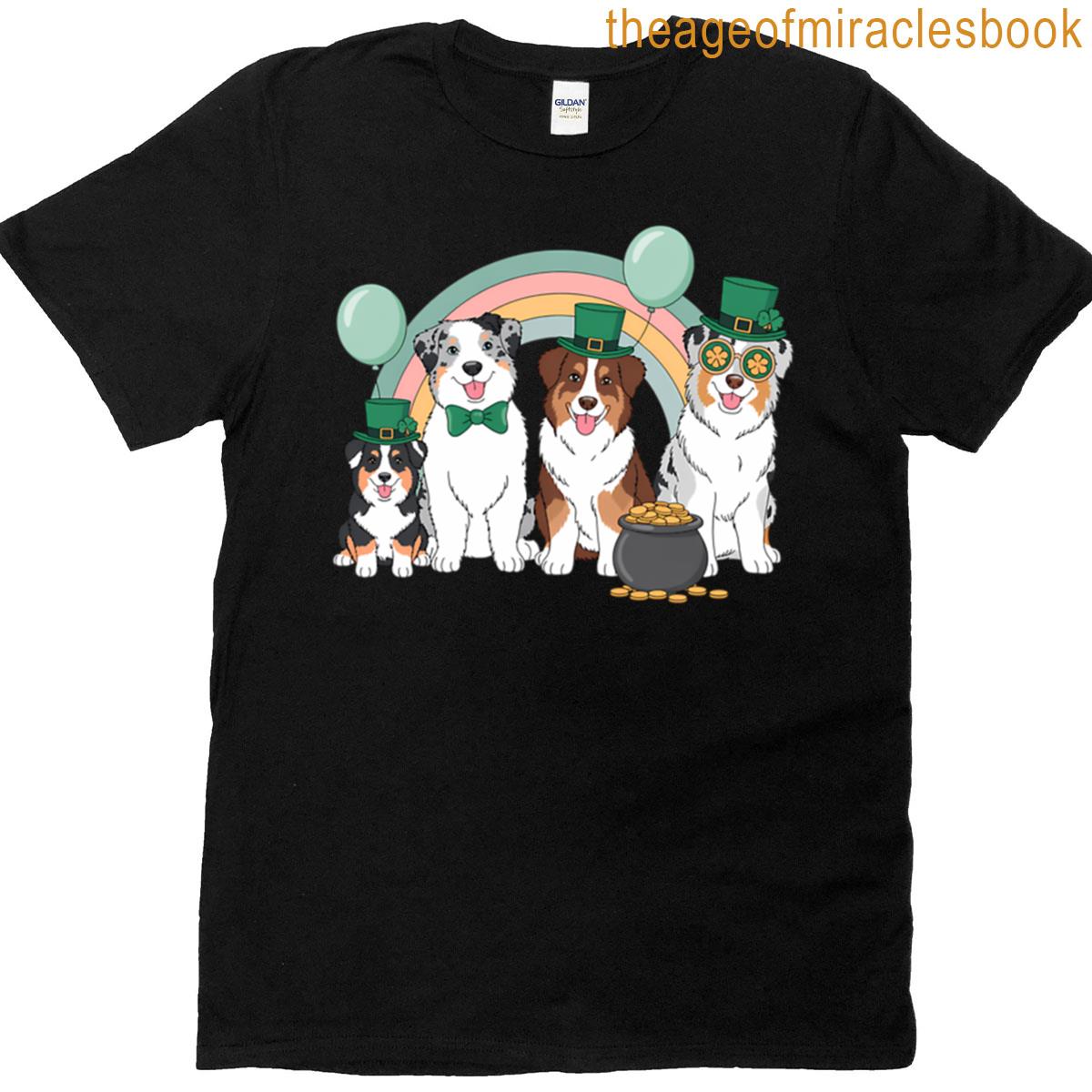 Australian Shepherd St Patricks Day T-shirt