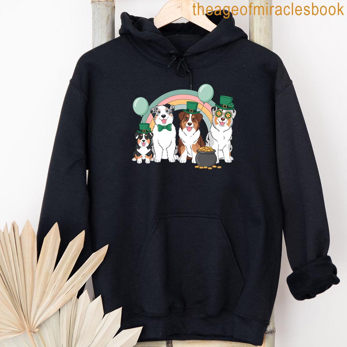 Alternative view of Australian Shepherd St Patricks Day T-shirt