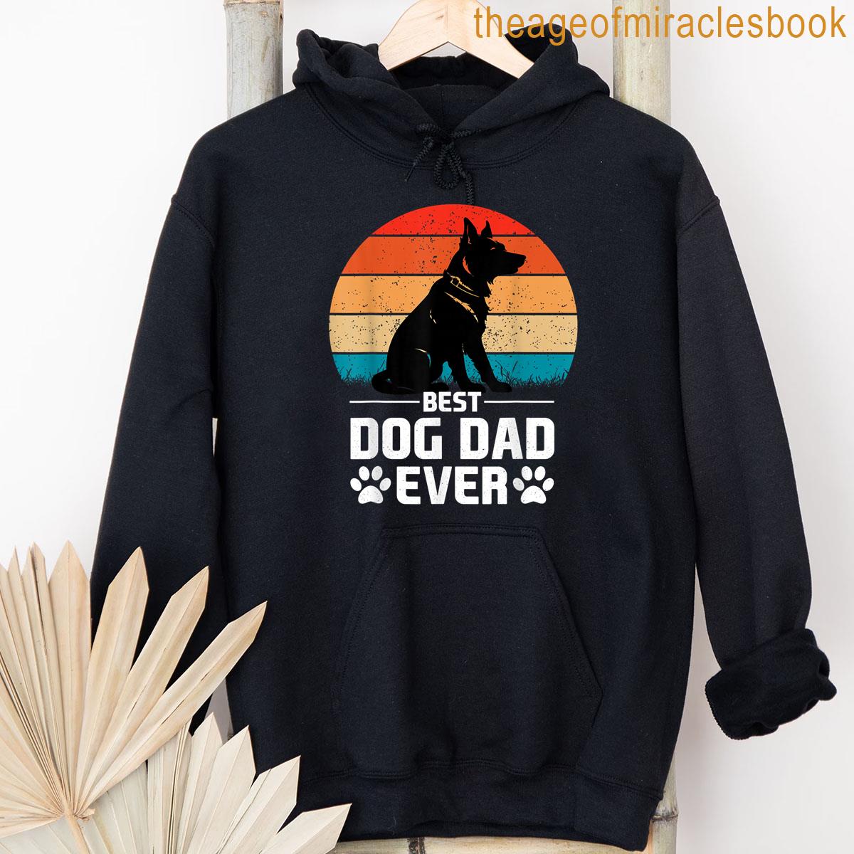 Alternative view of Best Dog Dad Ever German Shepherd Vintage Tee T-shirt