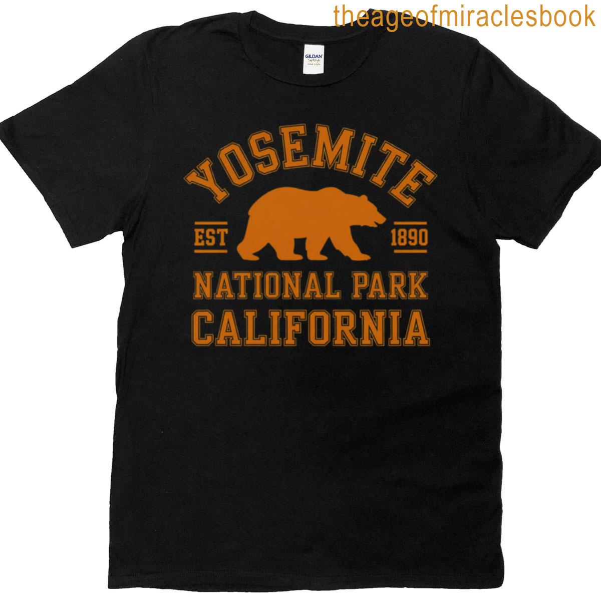 Yosemite National Park California Bear Hiking Outdoors T-shirt