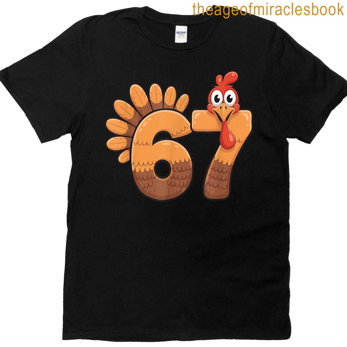 67 Thanksgiving Funny Turkey Costume T-shirt