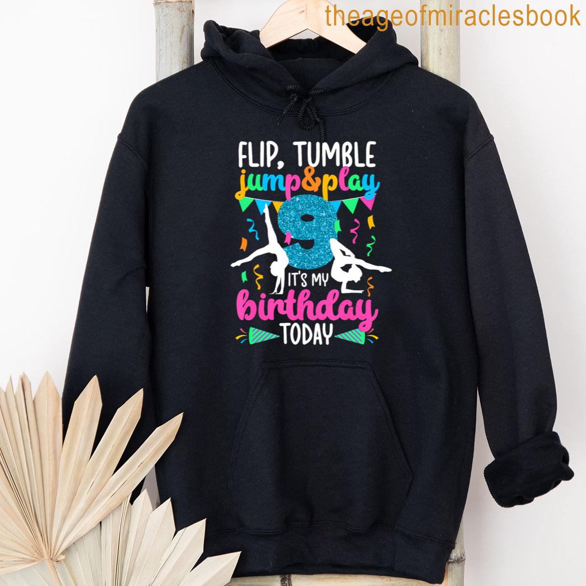 Alternative view of 9th Birthday Gymnastics Girl Nine Year Old Gymnast T-shirt