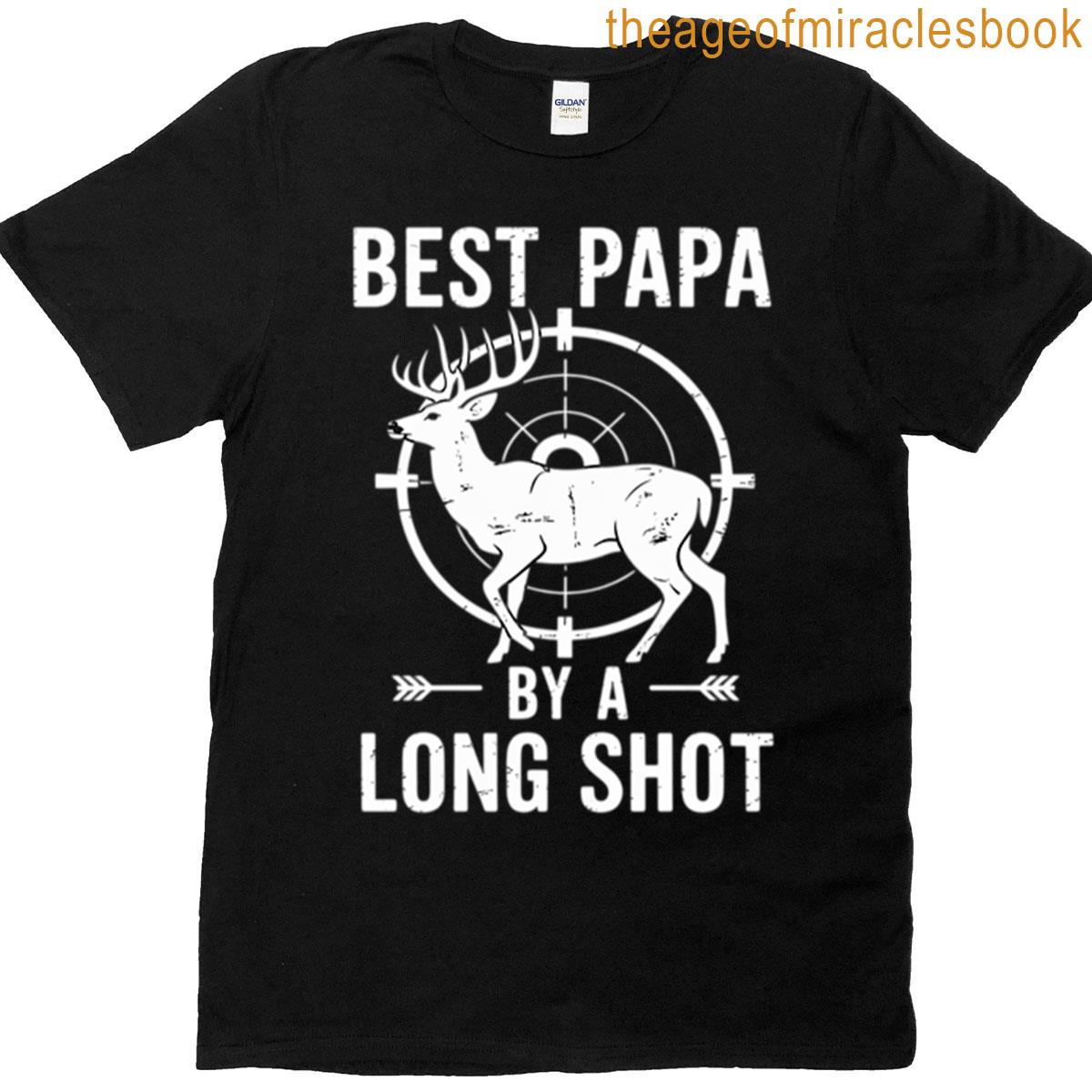 Best Papa Hunting Papa Grandpa Hunter Papa T-shirt