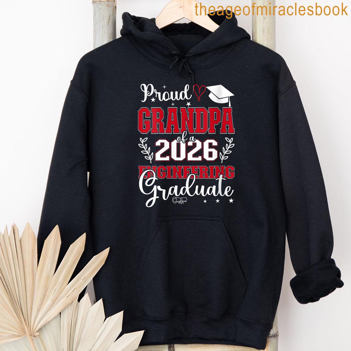 Alternative view of Womens Proud Grandpa Of A Class Of 2026 Engineering Graduate T-shirt