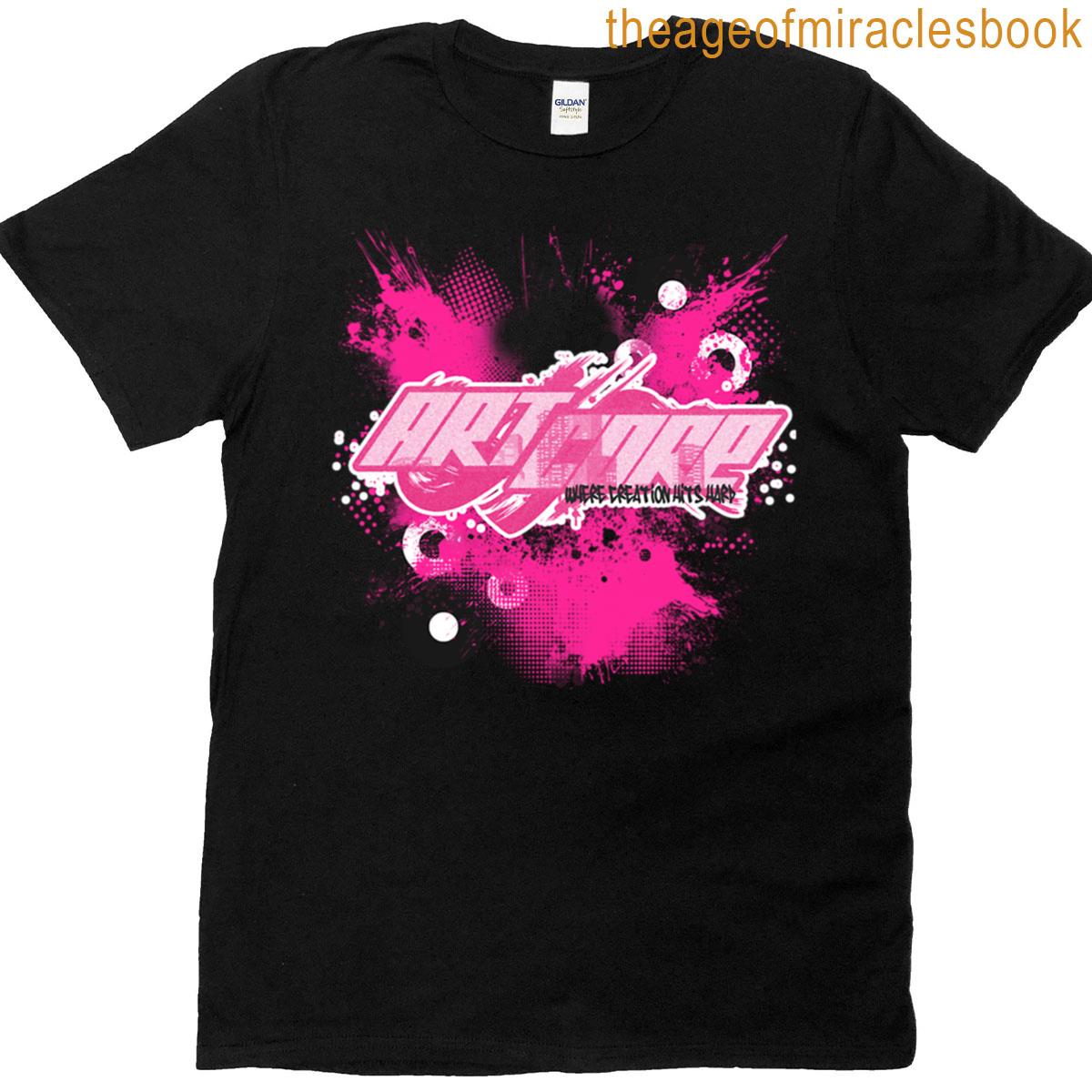 Art Core Pink Graffiti Frutiger Metro Aesthetic Y2k Urban Vector Design T-shirt