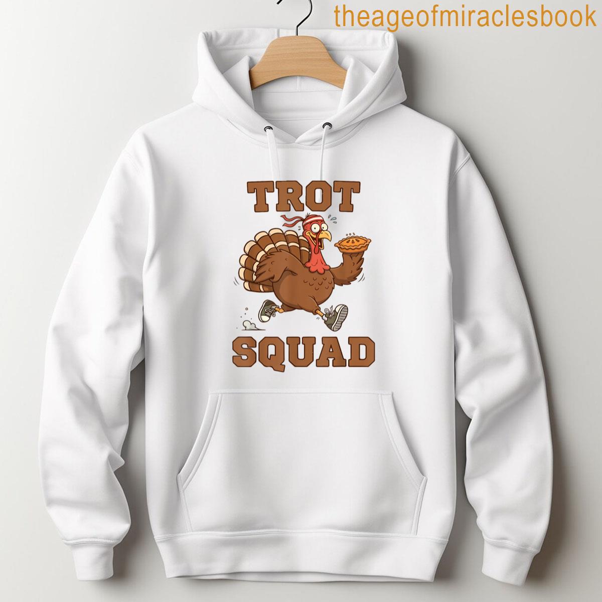 Alternative view of 2025 Trot Squad Turkey Running Thanksgiving Pumpkin Pie T-shirt