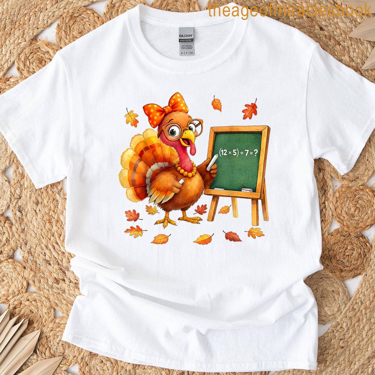 6 7 Six Seven Math Teacher Funny Six Seven 67 Meme Turkey T-shirt