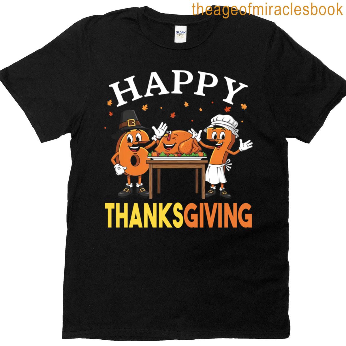 67 Meme Funny Happy Thanksgiving Turkey Six Seven Matching T-shirt