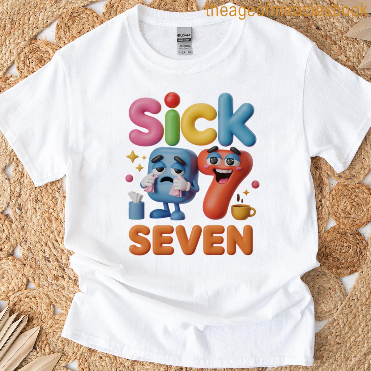 67 Sick Seven Hilarious Play On Words Meme Design Oversized T-shirt