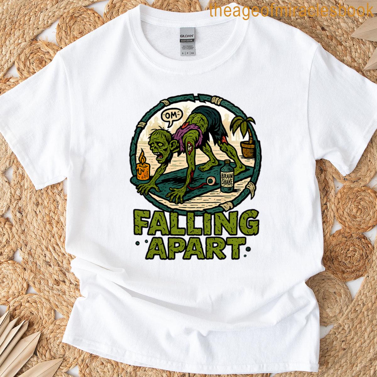 Zombie Yoga Downward Dog Halloween Fitness T-shirt