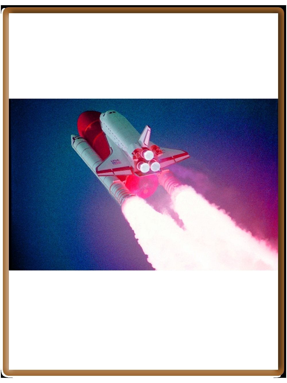 rocketship blast off colorful outer space spaceship spacecore canvas print